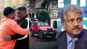 Anand Mahindra Gifts Thar To Cricketer Sarfaraz Khan's Father